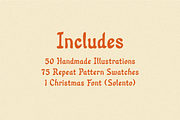 Vintage Christmas Collection: 3-in-1, a Blackletter Font by Bruised Goods (Thumbnail 4 of 18)