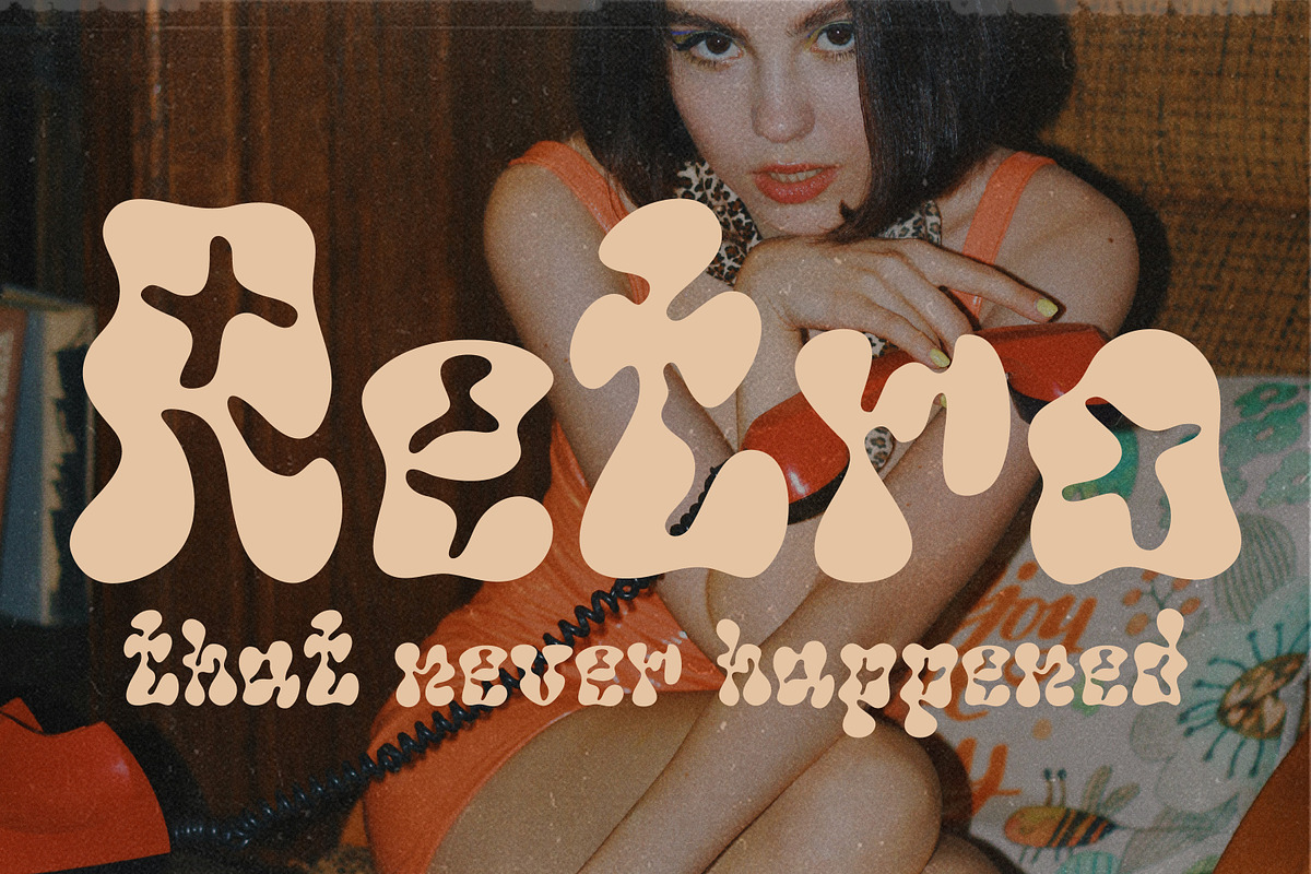 Jelly Dance - Bubbly Groovy Font, a Sans Serif Font by Struvictory.art (Photo 4 of 8)