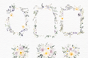 Wildflower frame corners clipart, a Decorative Illustration by Invite to Clipart (Thumbnail 4 of 10)