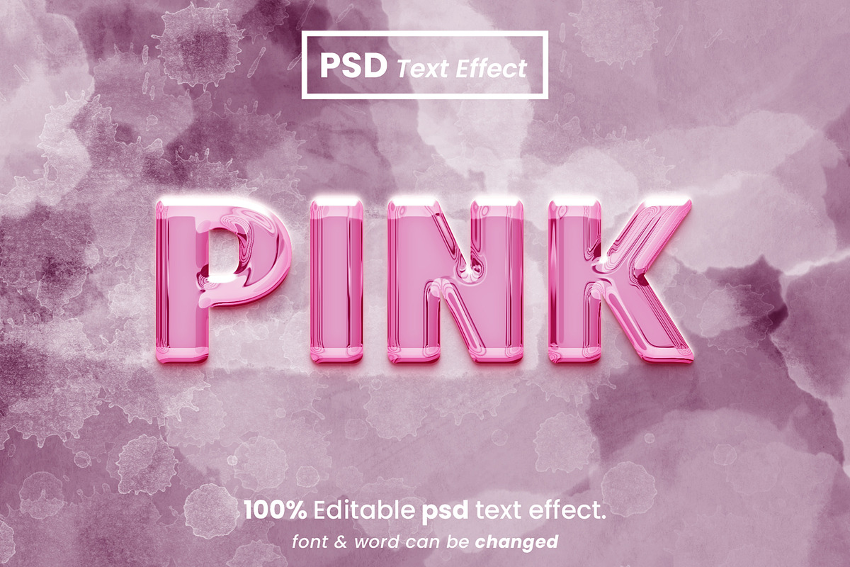 Chrome 3D Text Effects Bundle, a Brushes & More by Zamans (Photo 3 of 10)