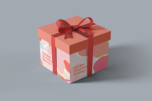 Gift Box Photoshop Mockups