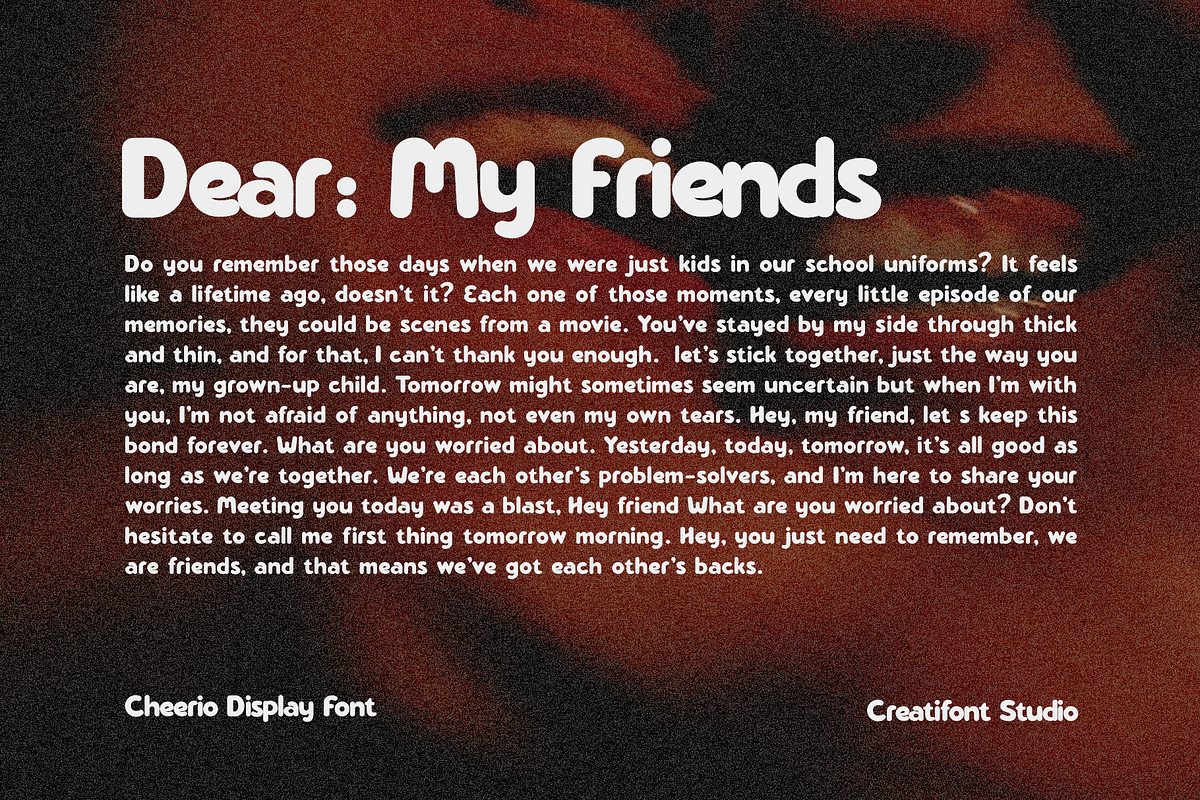 CF Cheerio - Playful Sans Serif, a Sans Serif Font by Indotype Foundry (Photo 6 of 10)