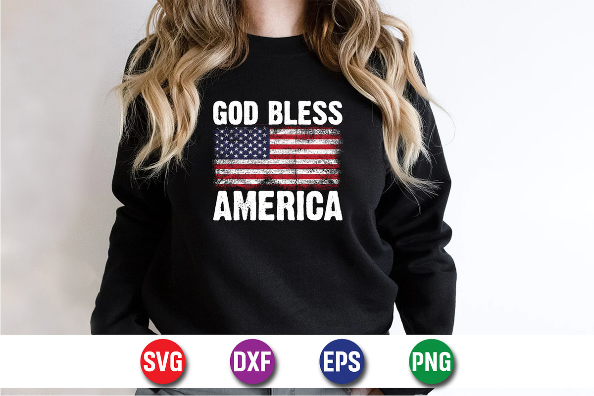 God Bless America 4th Of July, an Object Graphic by SVGCuteShop (Photo 2 of 3)