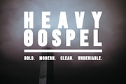 HEAVY GOSPEL - A Bold Modern Title, a Sans Serif Font by Thematthewhyatt (Thumbnail 1 of 4)