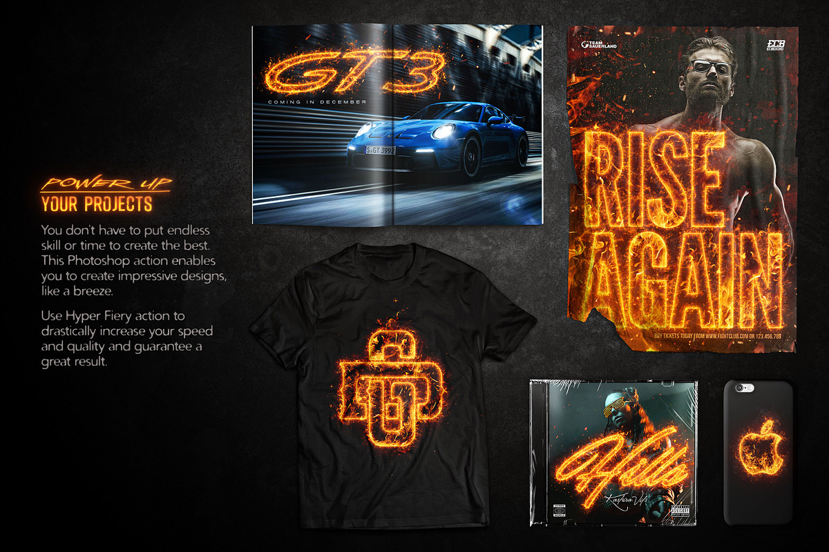 Hyper Fiery – Fire Photoshop Action, an Action Add-On by Hyperpix Productions (Photo 3 of 15)