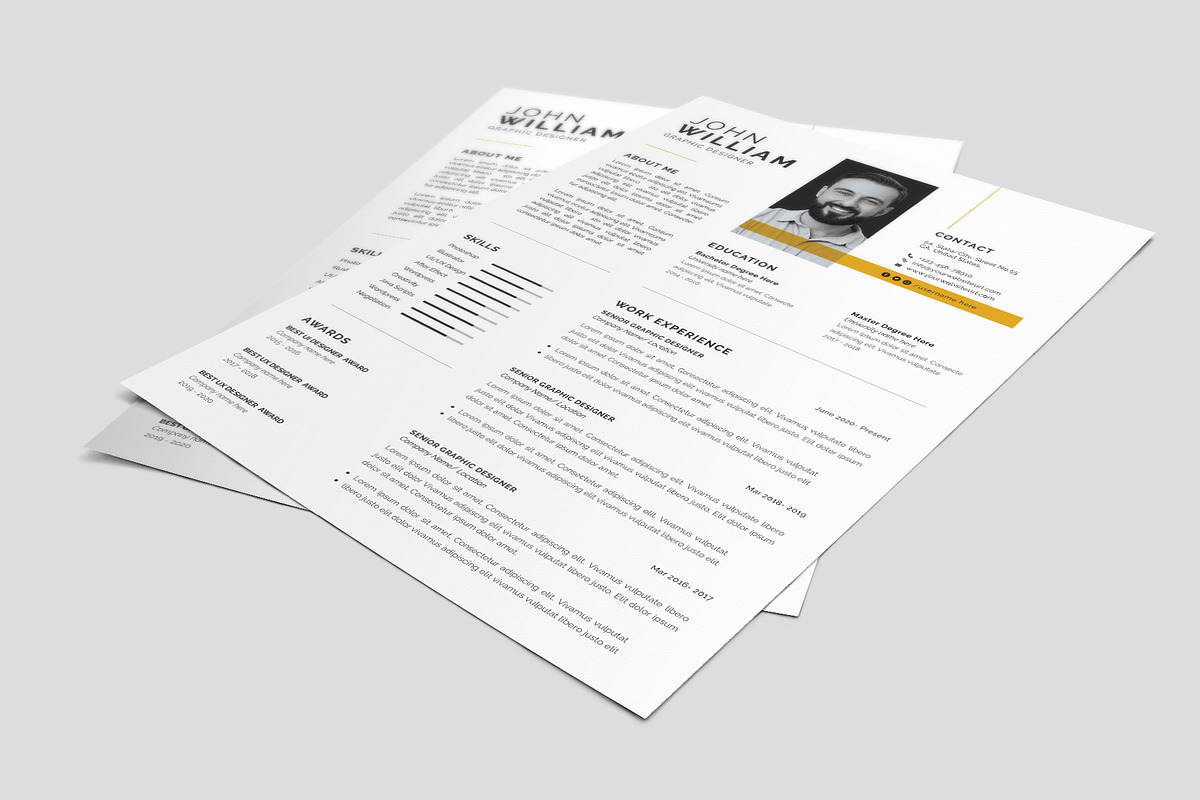 Resume CV Template, a Resume Template by Abdul Studio (Photo 5 of 5)