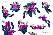Monstera and Strelitzia watercolor, an Illustration by Salted Galaxy (Thumbnail 13 of 15)