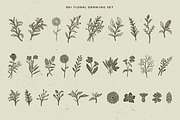 50+ Hand Drawn Floral Logo & Badges, a Branding & Logo Template by Wortfice (Thumbnail 2 of 9)