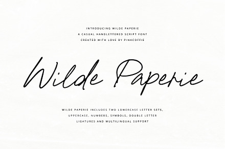 Wilde Paperie | Handwritten Script