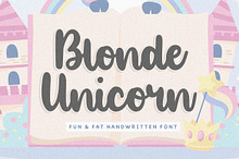 Blonde Unicorn - Handwritten Font