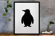 Penguin Silhouette SVG, an Animal Illustration by newminddesign (Thumbnail 3 of 3)