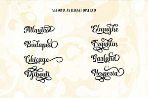 Metrovia An Elegant Font Duo