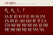 Olario - Sans Serif Font, a Sans Serif Font by Alpaprana (Thumbnail 8 of 11)