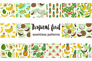 Tropical Fruit Seamless Patterns, a Pattern Graphic by Artspace (Thumbnail 1 of 4)