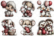 Whimsical Easter Animal Clipart, an Illustration by Black Bird Studio (Thumbnail 3 of 5)