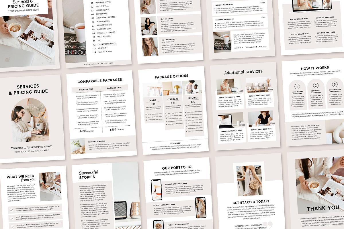 Services and Pricing Guide Template, a Magazine Template by ShopRShop (Photo 4 of 9)