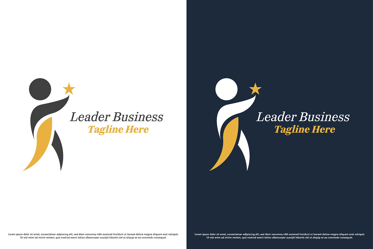 Leader Star Success Logo Template, a Branding & Logo Template by Morvana Crew (Photo 2 of 2)