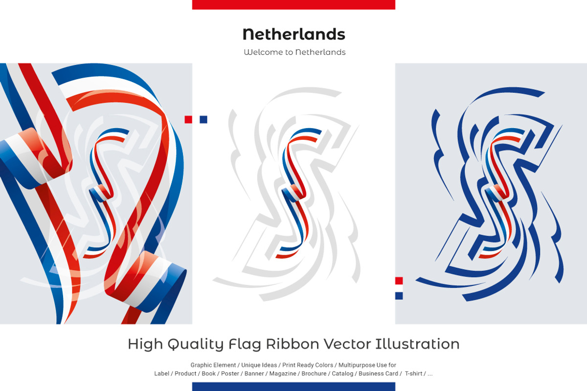 Netherlands flag ribbon vector, a Templates & Theme by Simbos (Photo 1 of 9)