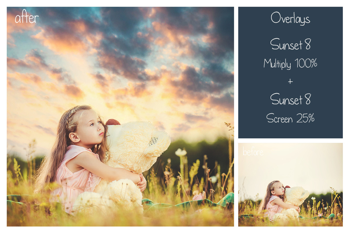 30 Dramatic Sunset Sky Overlays, a Texture Graphic by LovePhotoMoment (Photo 8 of 14)