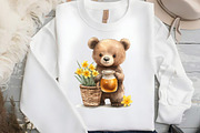 Cute Animals with Daffodils Flowers, an Illustration by DreamCafeArt (Thumbnail 5 of 7)