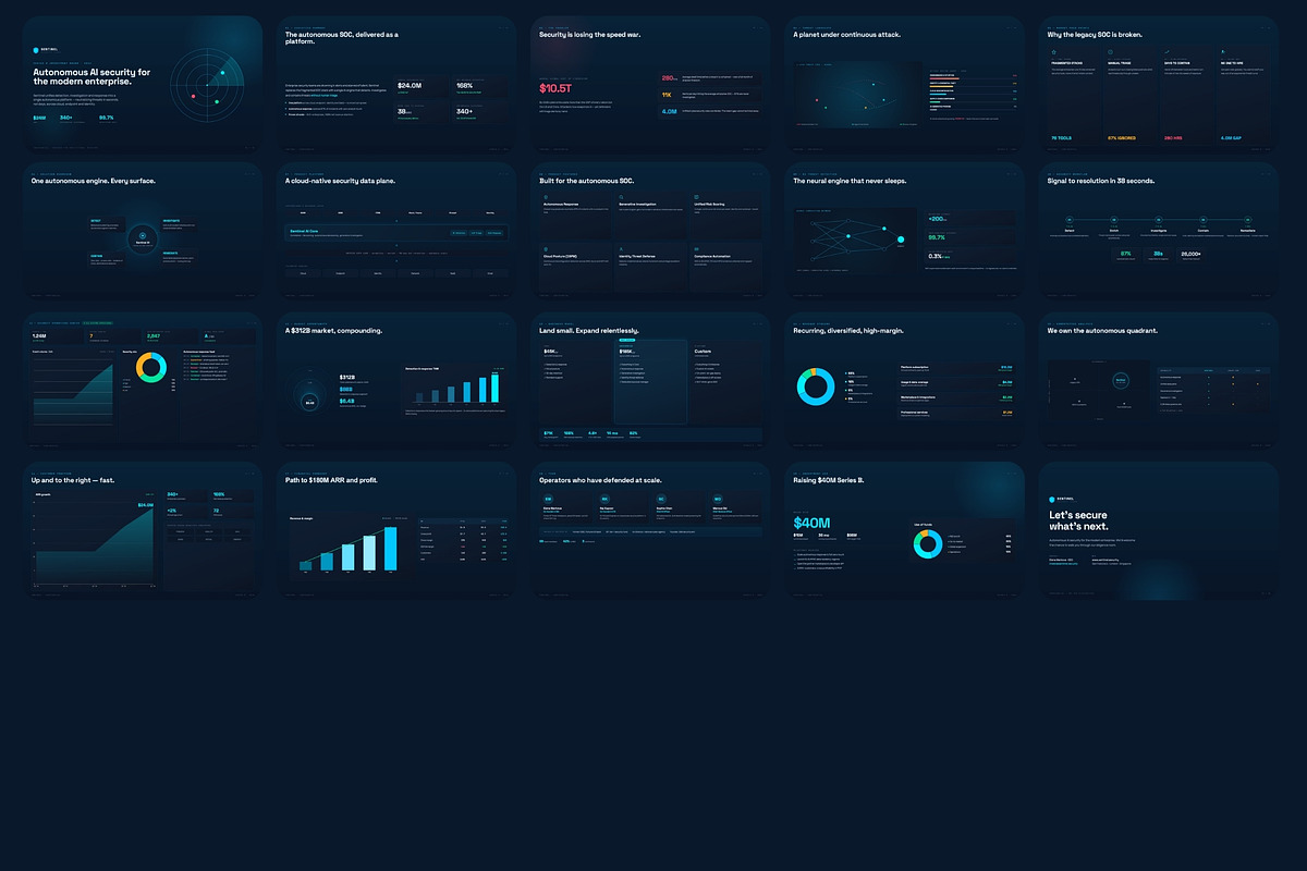 Sentinel Cyber Security Pitch Deck, a Presentation Template by Pulsecolor (Photo 2 of 2)