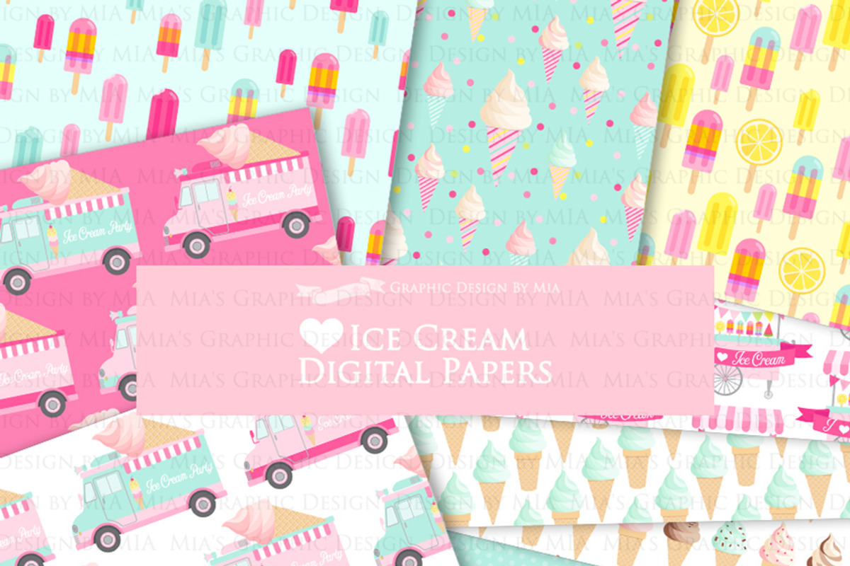 Ice Cream Party, Ice Cream Truck, an Illustration by Mia's Graphic Design (Photo 9 of 9)