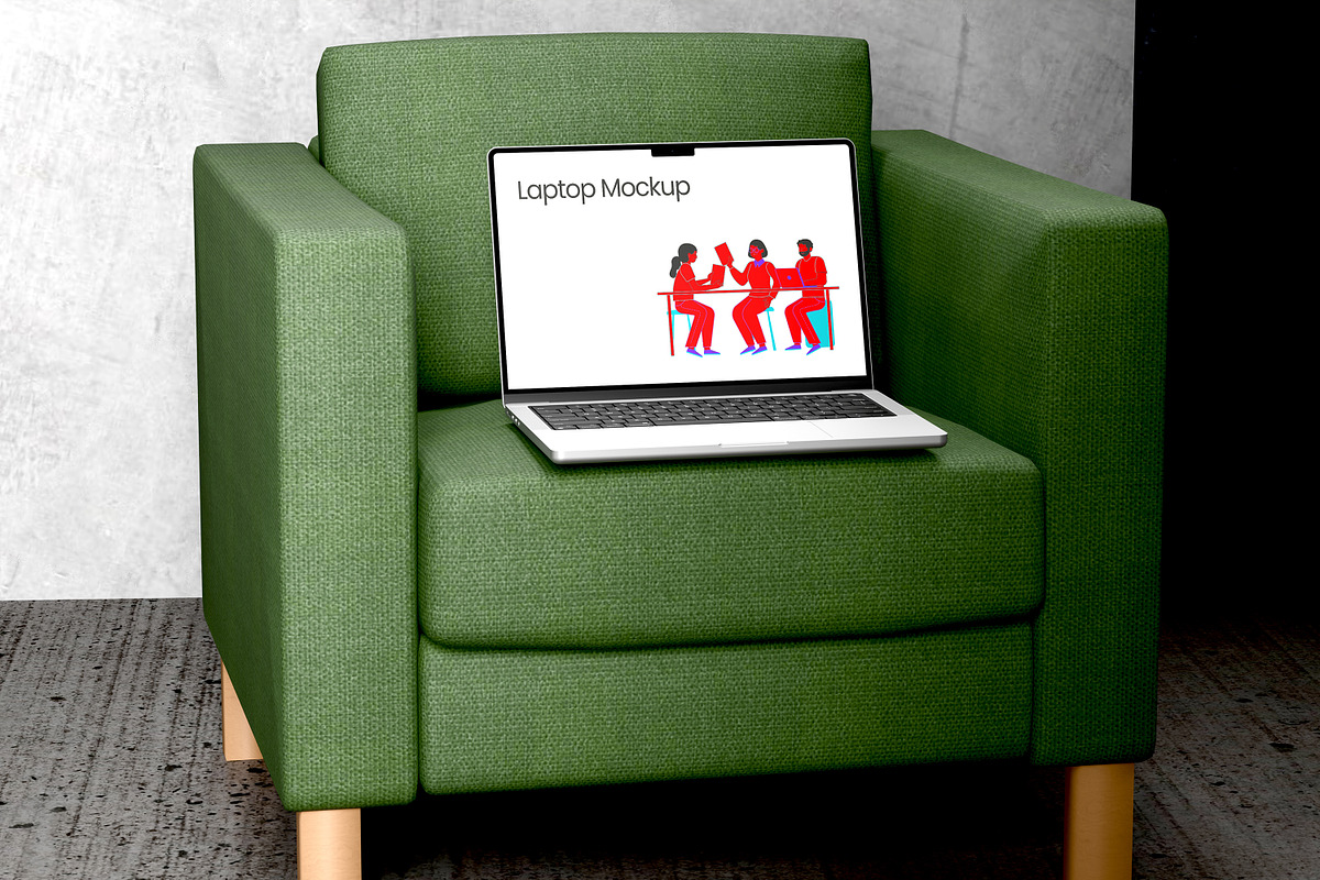 LAPTOP MOCKUP, a Device Mockup by safrizalstudio (Photo 4 of 4)