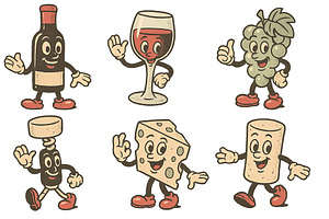 Animated illustration wine-themed vi, an Illustration by Dvoevnore photos