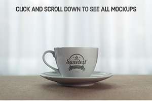 7 Coffee Cup Mockups - Save Over 50%