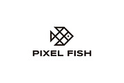 Pixel Fish Logo, a Branding & Logo Template by Mauro Bertolino (Thumbnail 4 of 4)