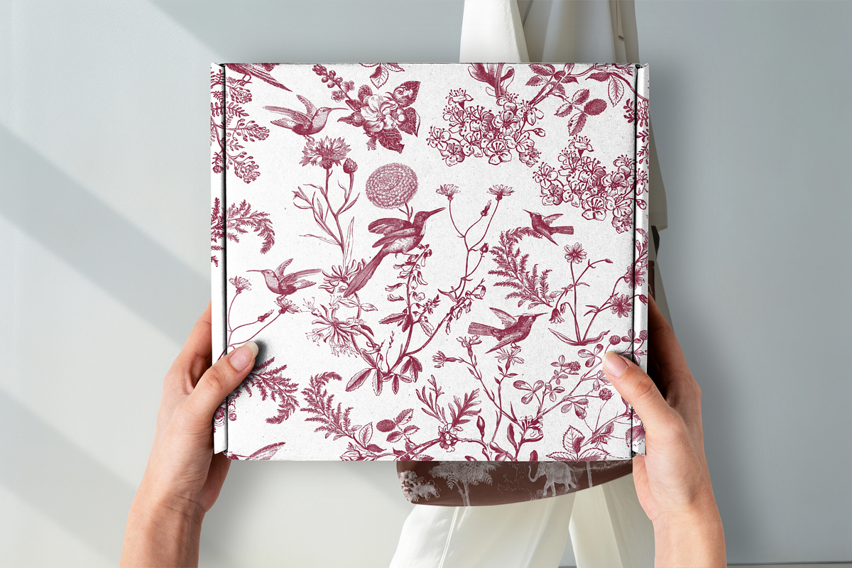 Hummingbird Toile de Jouy Pattern, a Pattern Graphic by Hughes Studio (Photo 9 of 10)