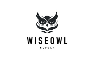 owl logo silhouette symbol design, a Branding & Logo Template by Maylianaw28
