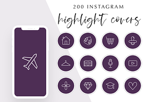 200 Instagram Story Highlight Icons