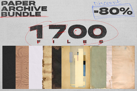 Paper Archive Bundle -80% Discount, a Texture Graphic by bbymedia.store