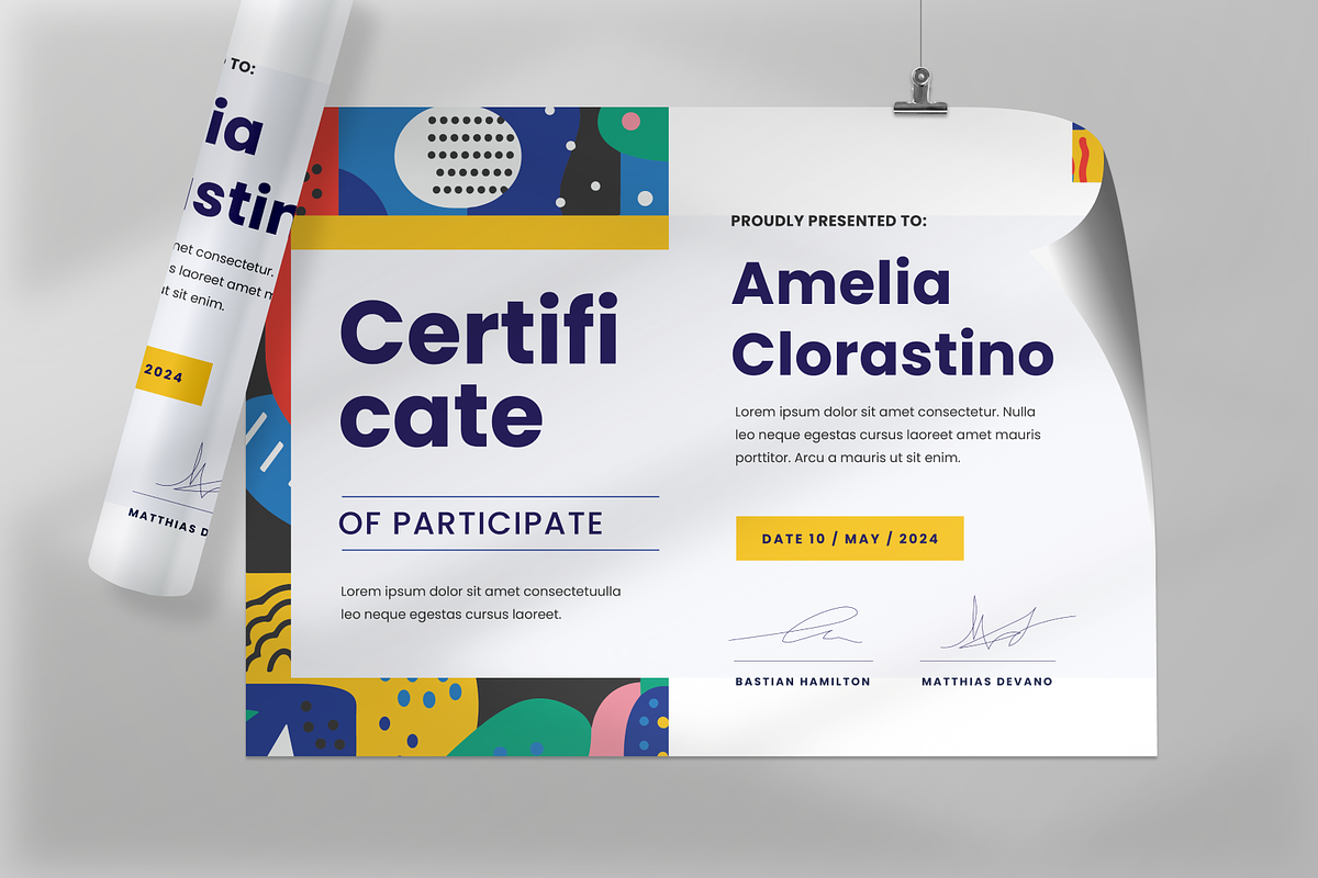 Arthena Landscape Certificate, a Stationery Template by Annora Studio (Photo 6 of 6)