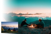 Orange Teal Photoshop Actions + LUTs preview 3