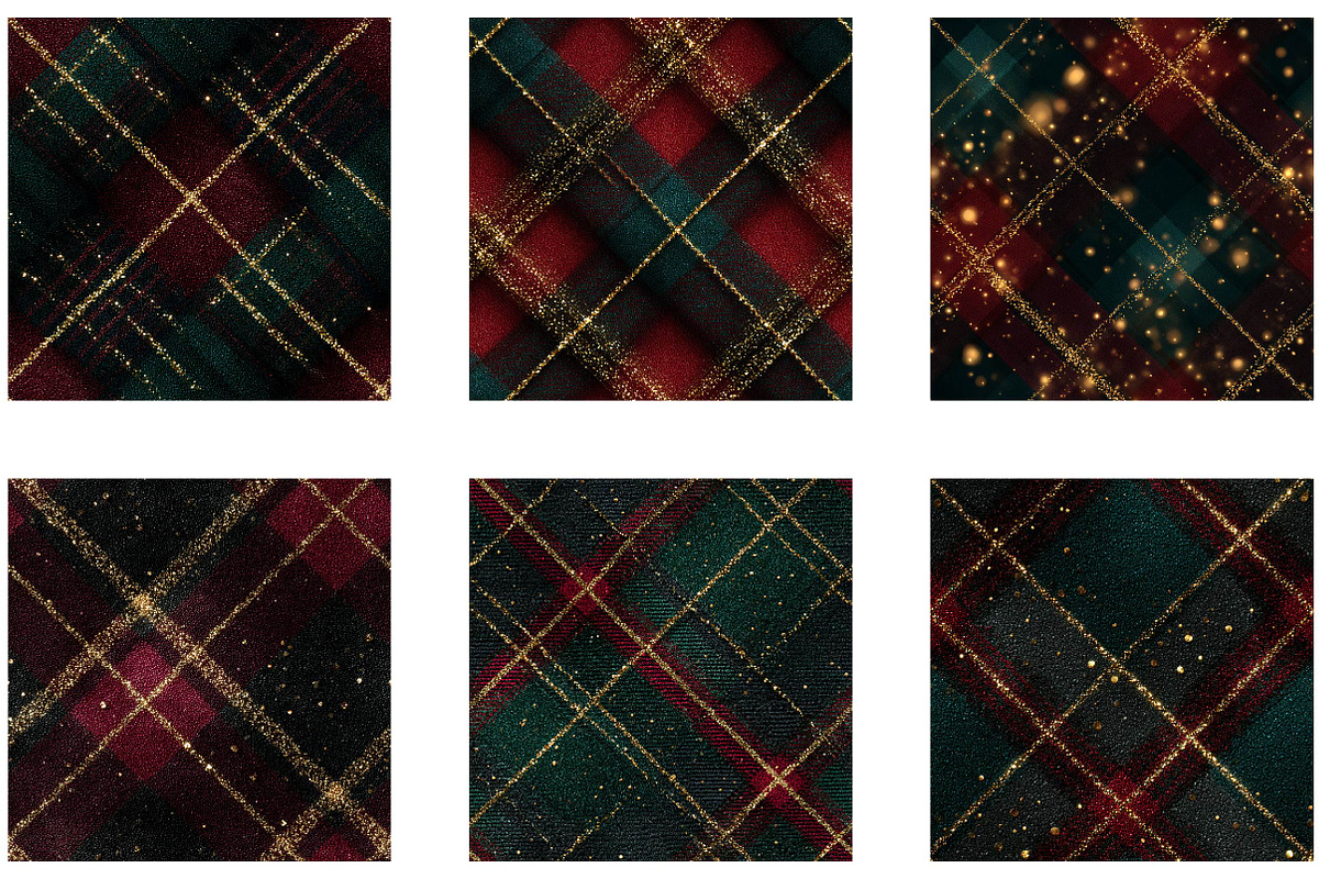 Christmas Plaid Digital Paper, a Pattern Graphic by CreationArt (Photo 4 of 4)