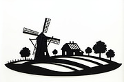 Dutch Windmill Field Set, an Illustration by BIPLOB EXPERT (Thumbnail 5 of 10)