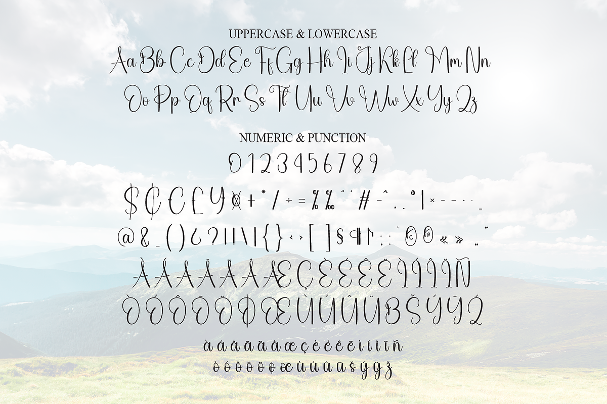 Mountain | Script Font, a Handwritten Font by Scratchones (Photo 7 of 9)