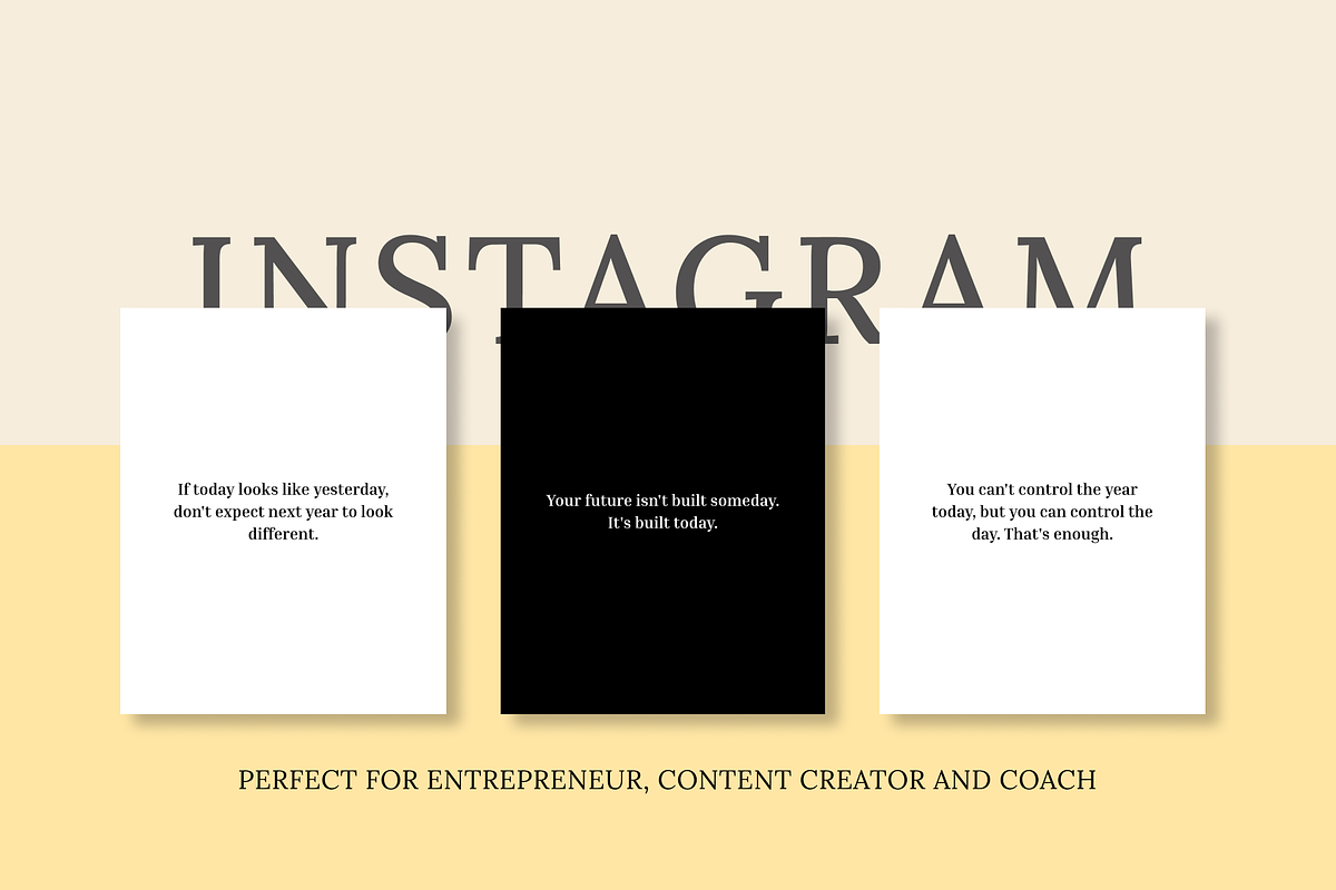 50 INSPIRING INSTAGRAM QUOTES, a Social Media Template by RB Boutique (Photo 2 of 5)
