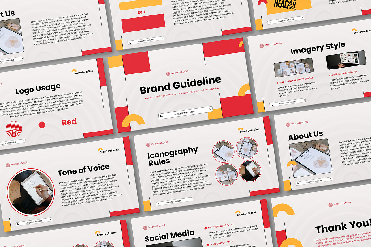 Branding Guideline Mockup, a Product Mockup by mockarts