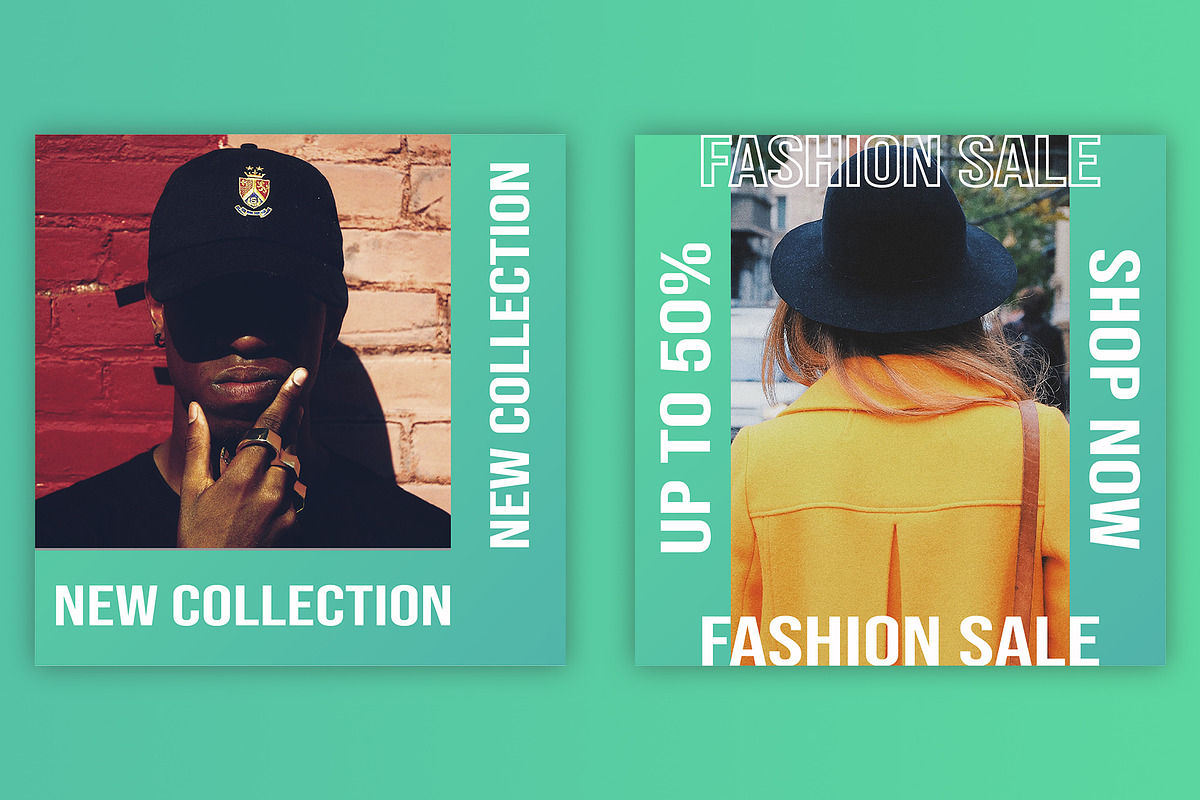 Gradient Instagram Post Templates, a Social Media Template by 3Y_Design (Photo 3 of 4)