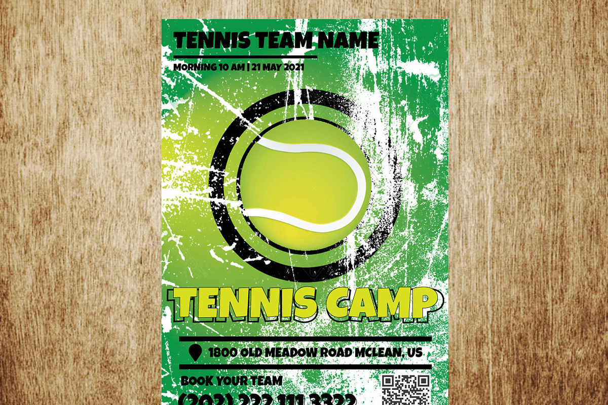 Tennis Camp Team Flyer, a Flyer Template by PenciGraphics (Photo 3 of 3)