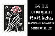 Halloween Faux Postage Stamps, an Illustration by Designking (Thumbnail 4 of 4)