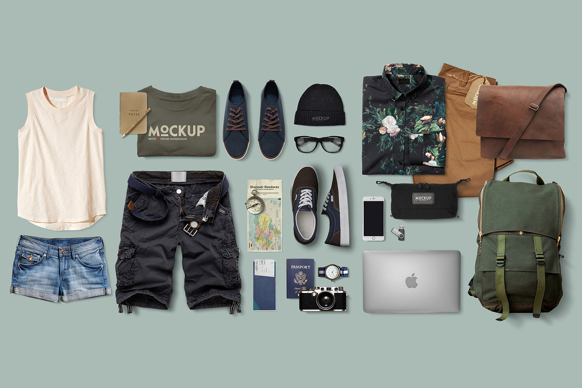 Travel Scene Mock-up Big Pack, a Product Mockup by PSD Market (Photo 14 of 16)