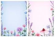 Blue and purple summer nature, a Texture Illustration by Sundra (Thumbnail 9 of 9)