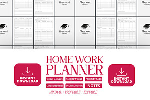 Minimal Homework Planner, a Presentation Template by Ahluva Studio