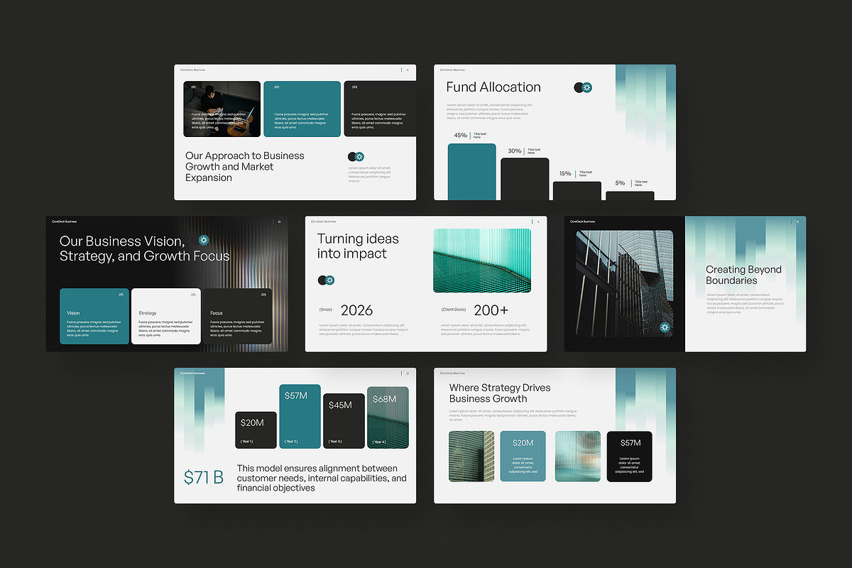 CoreDeck Business PPT Template, a Presentation Template by Premast (Photo 3 of 5)