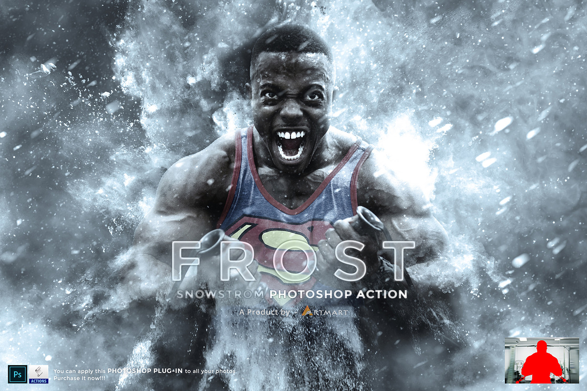Frost - Snowstorm Photoshop Action, an Action Add-On by A R T M A R T (Photo 9 of 11)