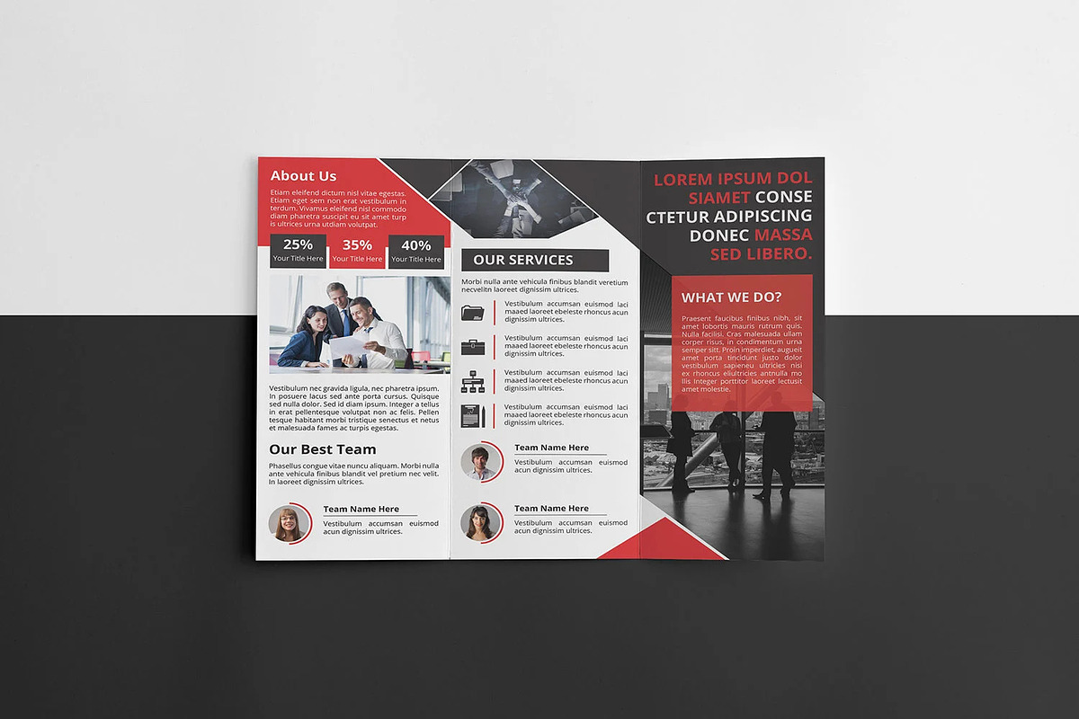 Trifold Corporate Brochure, a Brochure Template by Template Shop (Photo 5 of 5)